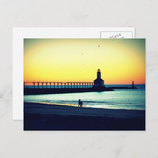 Sunset Beach Briefkaart (Voorkant / Achterkant)