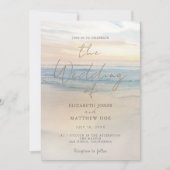 Sunset Beach Bruiloft Aan het strand Bruiloft Uitn Kaart (Voorkant)