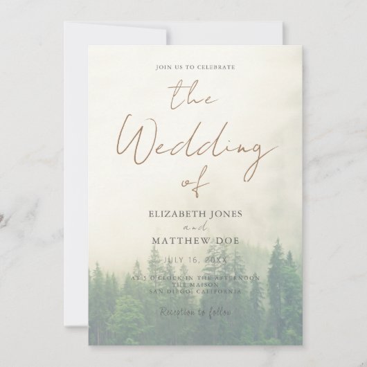 Sunset Beach Bruiloft Aan het strand Bruiloft Uitn Kaart (Voorkant)