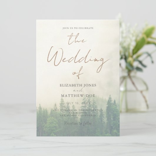 Sunset Beach Bruiloft Aan het strand Bruiloft Uitn Kaart (Staand voorkant)