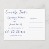 Sunset Beach Bruiloft Bewaar de datum Aankondigingskaart (Achterkant)