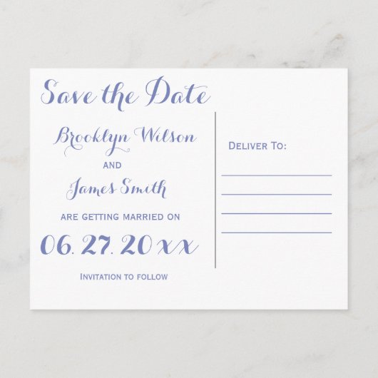 Sunset Beach Bruiloft Bewaar de datum Aankondigingskaart (Achterkant)