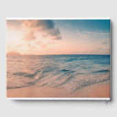 Sunset Beach Bruiloft, Plumeria Gastenboek (Achterkant)