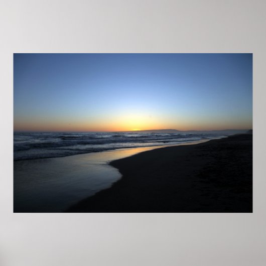 Sunset Beach California Poster (Voorkant)