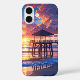 Sunset Beach Calm iPhone 16 Hoesje