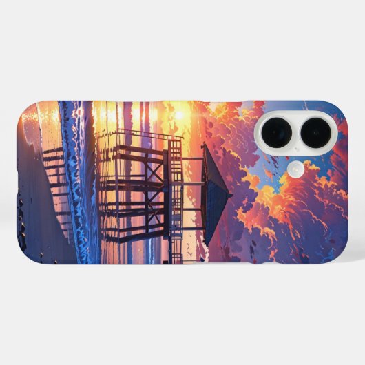 Sunset Beach Calm Case-Mate iPhone Case (Achterkant (horizontaal))