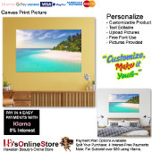 Sunset Beach Canvas Afbeelding 10