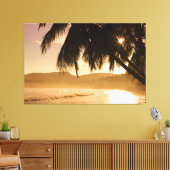 Sunset Beach Canvas Afbeelding 11 (Insitu (Woonkamer))