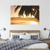 Sunset Beach Canvas Afbeelding 11 (Insitu (Slaapkamer))