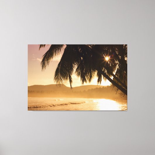 Sunset Beach Canvas Afbeelding 11 (Voorkant)