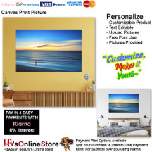 Sunset Beach Canvas Afbeelding 14
