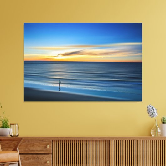 Sunset Beach Canvas Afbeelding 14 (Insitu (Woonkamer))