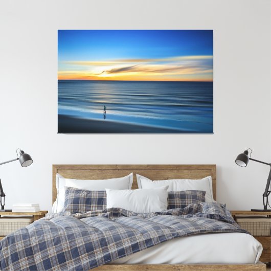 Sunset Beach Canvas Afbeelding 14 Afdruk (Insitu (Slaapkamer))