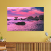 Sunset Beach Canvas Afbeelding 16 Afdruk (Insitu (Woonkamer))