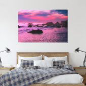 Sunset Beach Canvas Afbeelding 16 Afdruk (Insitu (Slaapkamer))