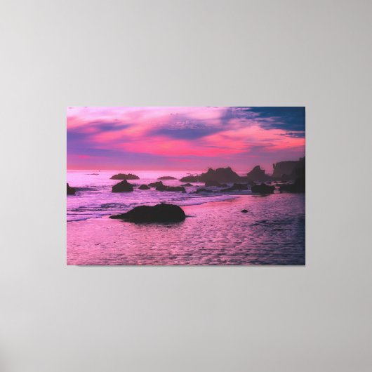 Sunset Beach Canvas Afbeelding 16 Afdruk (Voorkant)