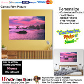 Sunset Beach Canvas Afbeelding 16 Afdruk