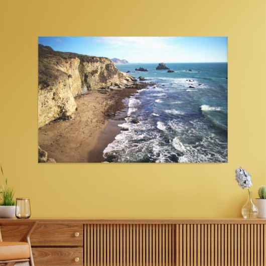 Sunset Beach Canvas Afbeelding 28 Afdruk (Insitu (Woonkamer))