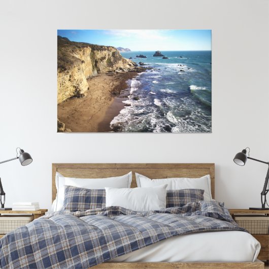 Sunset Beach Canvas Afbeelding 28 Afdruk (Insitu (Slaapkamer))