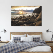 Sunset Beach Canvas Afbeelding 35 Afdruk (Insitu (Slaapkamer))