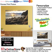 Sunset Beach Canvas Afbeelding 35 Afdruk