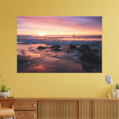 Sunset Beach Canvas Afbeelding 37 (Insitu (Woonkamer))