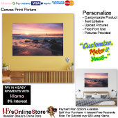 Sunset Beach Canvas Afbeelding 37