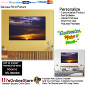 Sunset Beach Canvas Afbeelding 41 Afdruk
