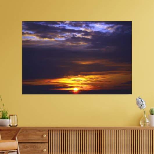 Sunset Beach Canvas Afbeelding 41 Afdruk (Insitu (Woonkamer))