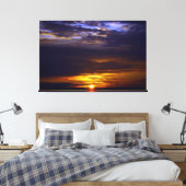 Sunset Beach Canvas Afbeelding 41 Afdruk (Insitu (Slaapkamer))
