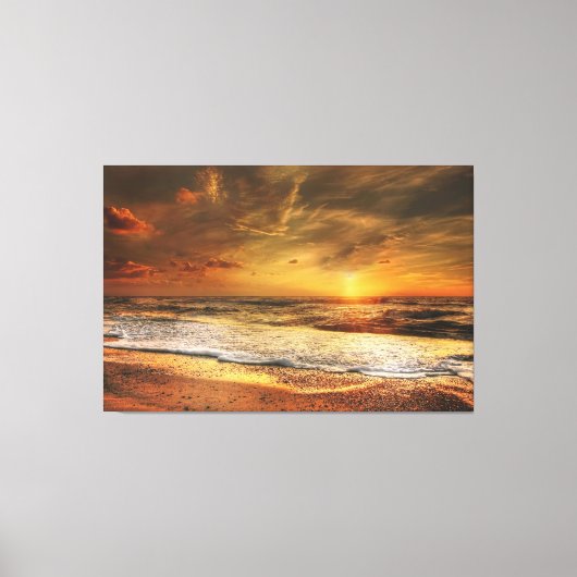 Sunset Beach Canvas Afbeelding 43 Afdruk (Voorkant)