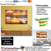 Sunset Beach Canvas Afbeelding 44