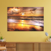 Sunset Beach Canvas Afbeelding 44 (Insitu (Woonkamer))