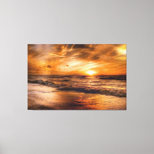 Sunset Beach Canvas Afbeelding 45 (Voorkant)