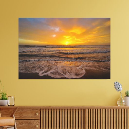 Sunset Beach Canvas Afbeelding 46 Afdruk (Insitu (Woonkamer))