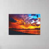Sunset Beach Canvas Afbeelding 5 (Voorkant)