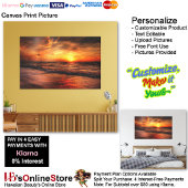 Sunset Beach Canvas Print Picture 17