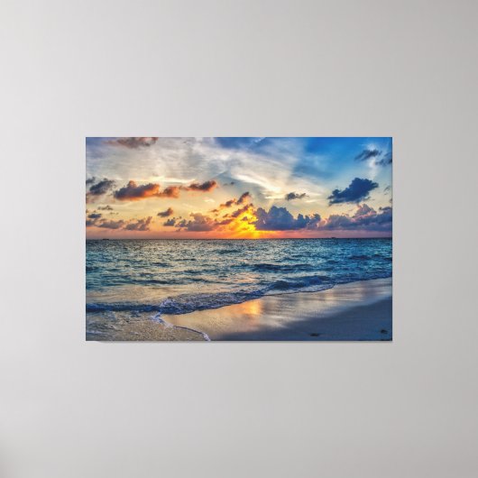 Sunset Beach Canvas Print Picture 20 (Voorkant)