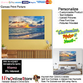 Sunset Beach Canvas Print Picture 20