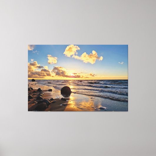 Sunset Beach Canvas Print Picture 27 (Voorkant)