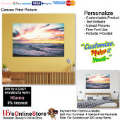 Sunset Beach Canvas Print Picture 39
