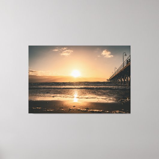 Sunset Beach Canvas Print Picture 52 (Voorkant)