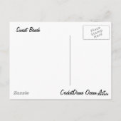 Sunset Beach Cricket Diane Ocean Art Briefkaart (Achterkant)