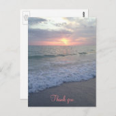 Sunset Beach Dank u Briefkaart (Voorkant / Achterkant)
