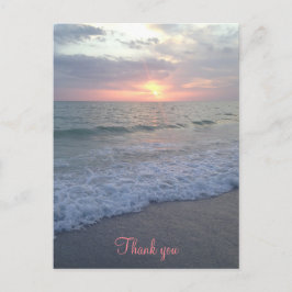 Sunset Beach Dank u Briefkaart