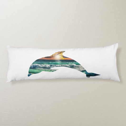 Sunset Beach Dolfijn Lichaamskussen (Achterkant)