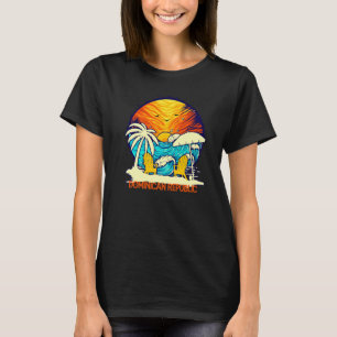 Sunset Beach Dominicaanse Republiek Vakantie Koppe T-shirt