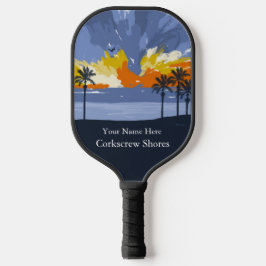 Sunset Beach door © Cathy Thompson Pickleball Paddle