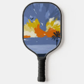 Sunset Beach door © Cathy Thompson Pickleball Paddle (Achterkant)