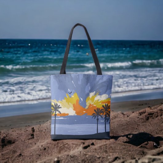 Sunset Beach door © Cathy Thompson Tote Bag